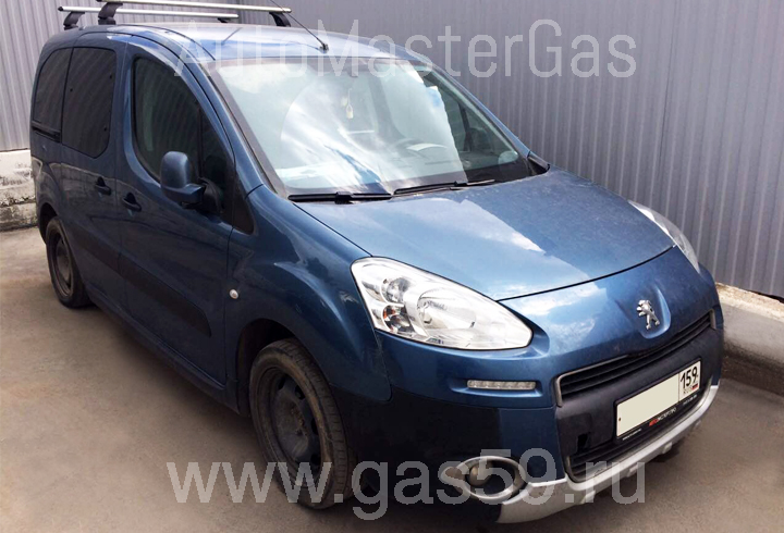 Установка ГБО на Peugeot Parther 1.6, ГБО 4 поколения LANDIRENZO, с тороидальным баллоном на 53 л.