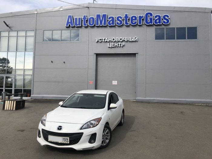 Установка ГБО на Mazda 3 2012г., ГБО 4 поколения, пропан LANDIRENZO (Италия), двигатель 1.6л. 4 цилиндра