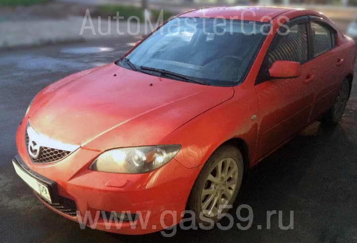 Установка ГБО на Mazda 3 1.6, ГБО 4 поколения LANDIRENZO (Италия), с тороидальным баллоном на 53 л.