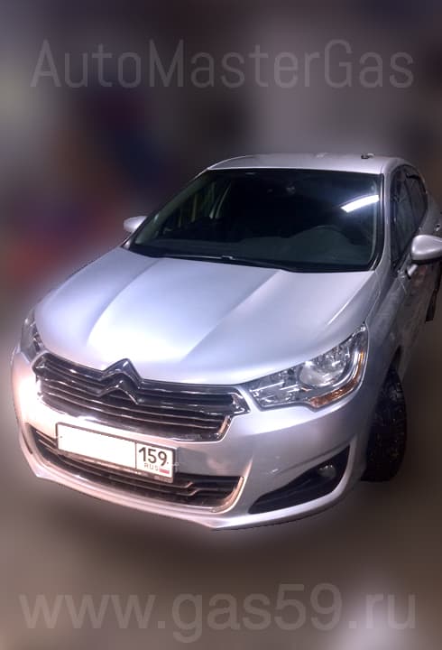 Установка ГБО на CITROEN C4 1.6, ГБО 4 поколения LANDI RENZO EVO (Италия), с тороидальным баллоном на 53 литра