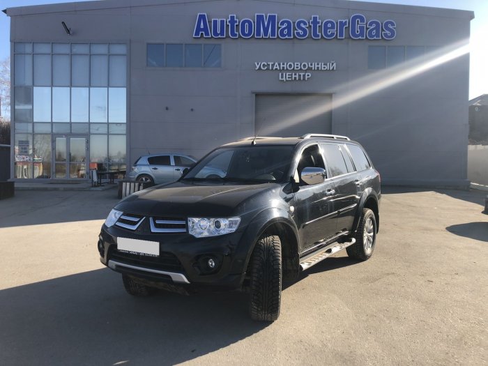 Установка ГБО на Mitsubishi Pajero Sport 2015г., ГБО 4 поколения, пропан LANDI RENZO (Италия), двигатель 3.0л. 6 цилиндров