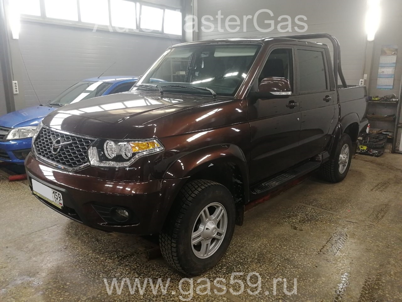 Установка ГБО на Уаз Пикап 2017г., ГБО 4 поколения, пропан LANDIRENZO (Италия), двигатель 2.7л. 4 цилиндра