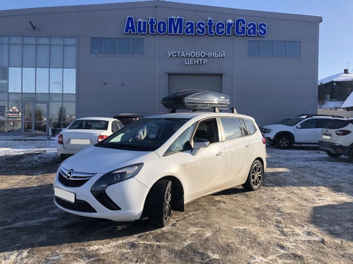 Установка ГБО на Opel Zafira  2013г., ГБО 4 поколения, метан LANDI RENZO (Италия), двигатель 1.8л. 4 цилиндра