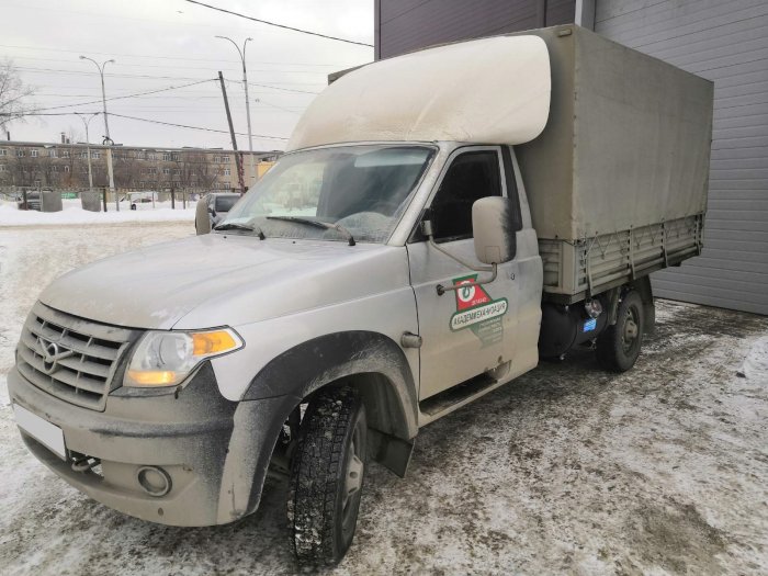 Установка ГБО на Уаз Профи 2018г., ГБО 4 поколения, пропан LANDI RENZO (Италия), двигатель 2.7л. 4 цилиндра