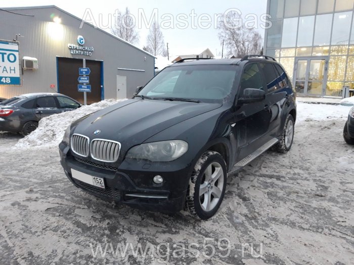 Установка ГБО на BMW X5 2007г., ГБО 4 поколения, пропан LANDIRENZO (Италия), двигатель 3.0л. 6 цилиндров
