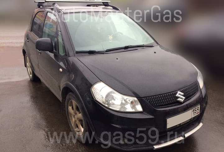 Установка ГБО на Suzuki SX4, ГБО 4 поколения LANDIRENZO (Италия), с тороидальным баллоном на 42 л.