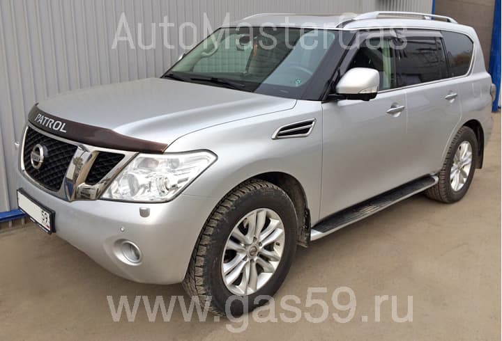 Установка ГБО на Nissan Patrol 5.6, ГБО 4 поколения STAG (Польша), c тороидальным баллоном на 94 л.