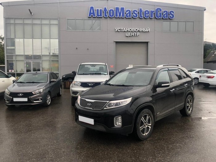Установка ГБО на Kia Sorento 2018г., ГБО 4 поколения, метан  Landi Renzo (Италия), двигатель 2.4л. 4 цилиндра
