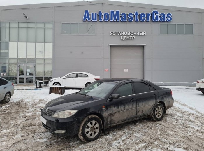 Установка ГБО на Toyota Camry 2003г., ГБО 4 поколения, метан LANDI RENZO (Италия), двигатель 2.4л. 4 цилиндра