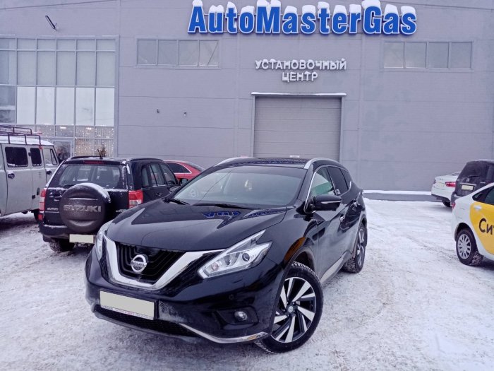 Установка ГБО на Nissan Murano 2020г., ГБО 4 поколения, пропан LANDIRENZO (Италия), двигатель 3.5л. 6 цилиндров
