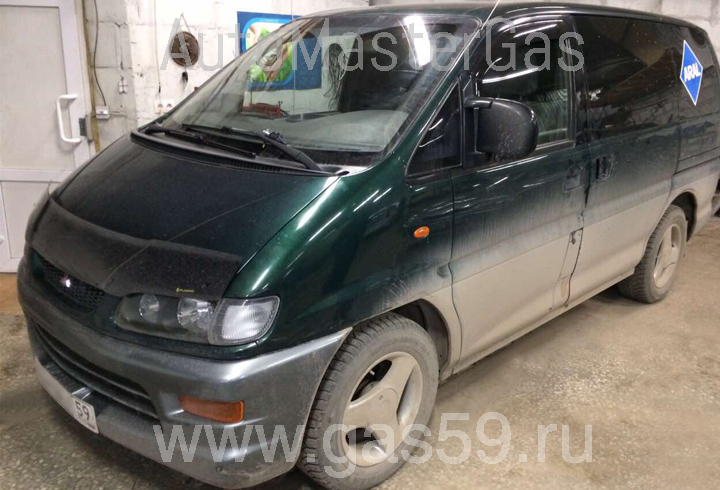 Установка ГБО на Mitsubishi Delica 1.8, ГБО 4 поколения LANDIRENZO, с тороидальным баллоном на 53 л.