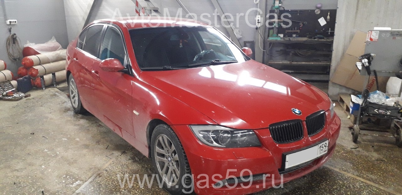 Установка ГБО на BMW 3 2008г., ГБО 4 поколения, пропан DIGITRONIC (Италия), двигатель 2.0л.