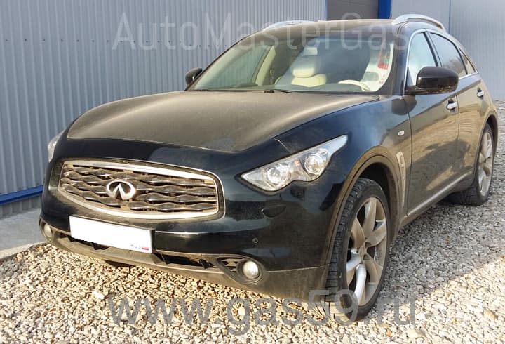 Установка ГБО на Infiniti FX35 3.5 AWD, ГБО 4 поколения LandiRenzo EVO, с баллоном 54 литра