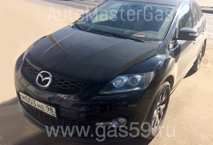 Установка ГБО на Mazda CX-7, ГБО 4 поколения BRS(Италия),установка тороидального баллона 54 л.