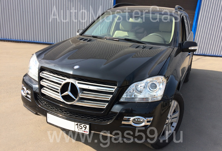 Установка ГБО на Mercedes-Benz ML500, ГБО 4 поколения LANDIRENZO, с тороидальным баллоном на 54 л.