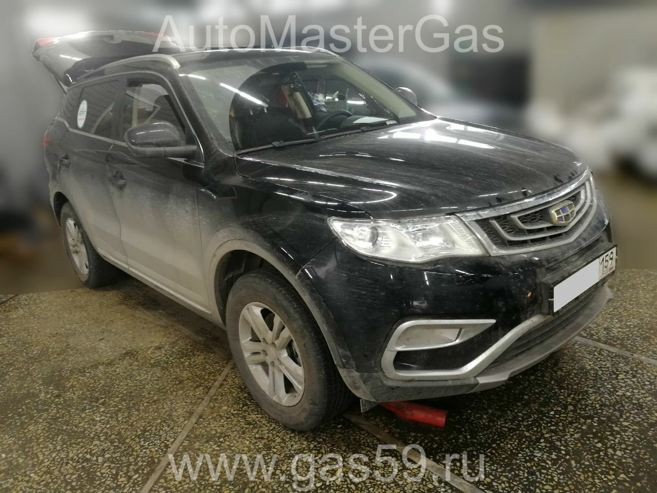 Установка ГБО на Geely Atlas 2019г., ГБО 4 поколения, метан LANDIRENZO (Италия), двигатель 2.0л. 4 цилиндра