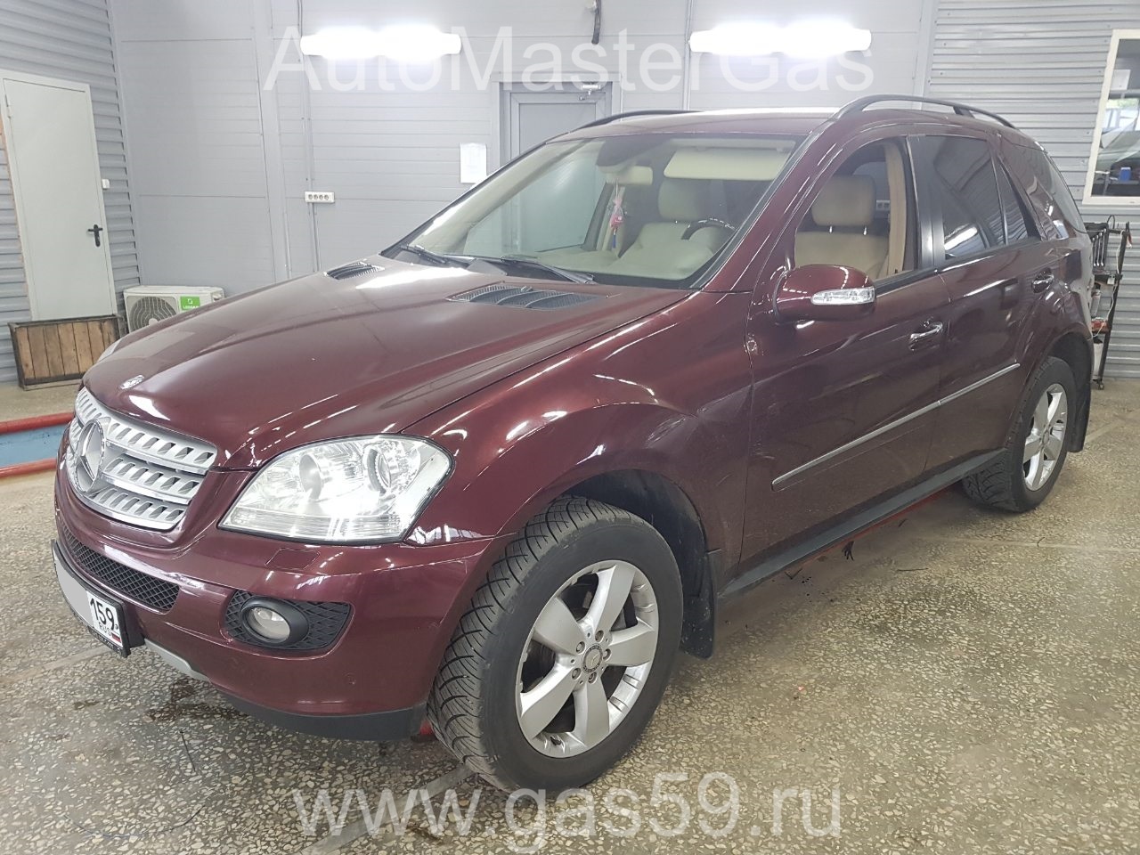 Установка ГБО на Mercedes Benz ML 350 2008г., ГБО 4 поколения, пропан LANDIRENZO (Италия), двигатель 3.5л. 6 цилиндров