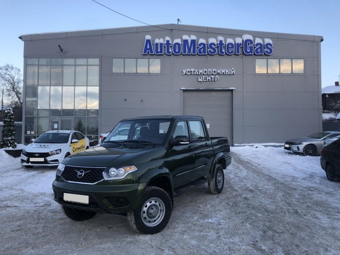 Установка ГБО на Уаз Пикап 2020 г.в., ГБО 4 поколения, пропан   4SAVE (Польша), двигатель 2.7 л., 4 цилиндра