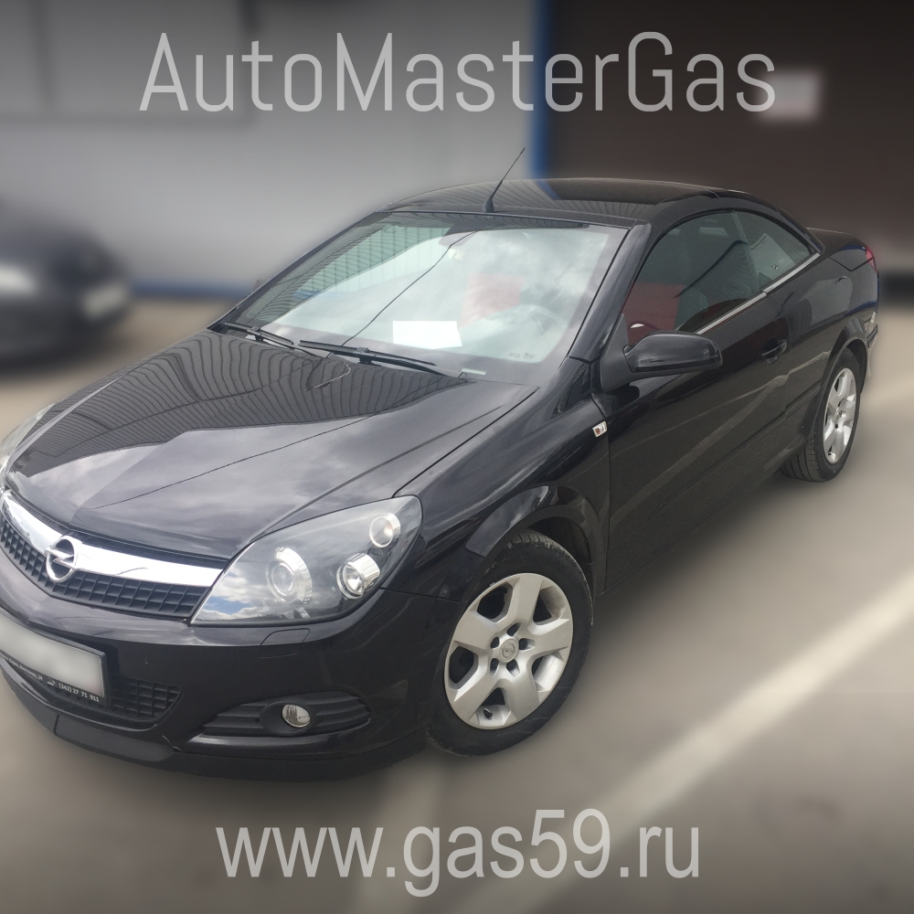 Установка ГБО на Opel Astra Coupe 2008 г., объем двигателя 1,6 литров, ГБО 4 поколения LANDIRENZO, с баллоном 53 литра
