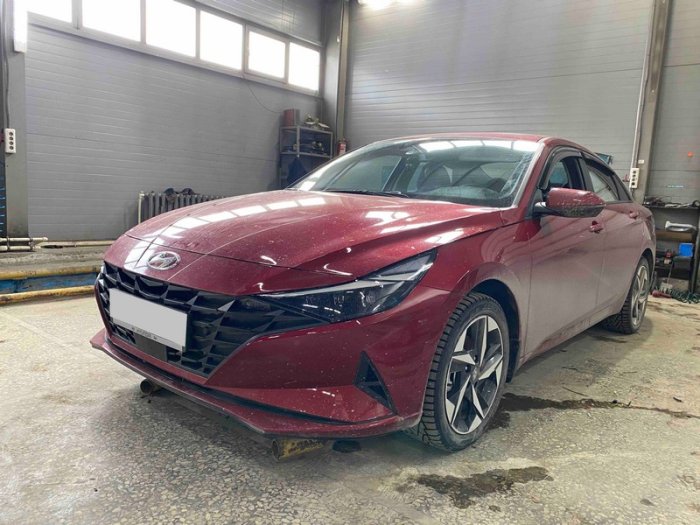 Установка ГБО на Hyundai Elantra 2023г, ГБО 4 поколения, пропан 4Save (Польша), двигатель 2,0 л. 4 цилиндра