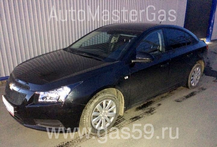 Установка метанового ГБО на Chevrolet Cruze 1.6, ГБО 4 поколения LANDIRENZO, с цилиндрическим баллоном на 80 л. (20 м3)