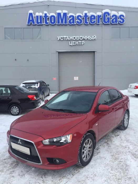 Установка ГБО на Mitsubishi Lancer 2011г., ГБО 4 поколения, пропан LANDI RENZO (Италия), двигатель 1.5л. 4 цилиндра