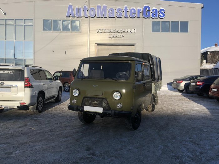 Установка ГБО на Уаз 390945  2020г., ГБО 4 поколения, пропан LANDI RENZO (Италия), двигатель 2.7л. 4 цилиндра