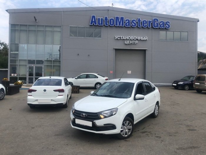 Установка ГБО на Lada Granta  2021 г., ГБО 4 поколения, метан LANDI RENZO (Италия), двигатель 1.6л. 4 цилиндра