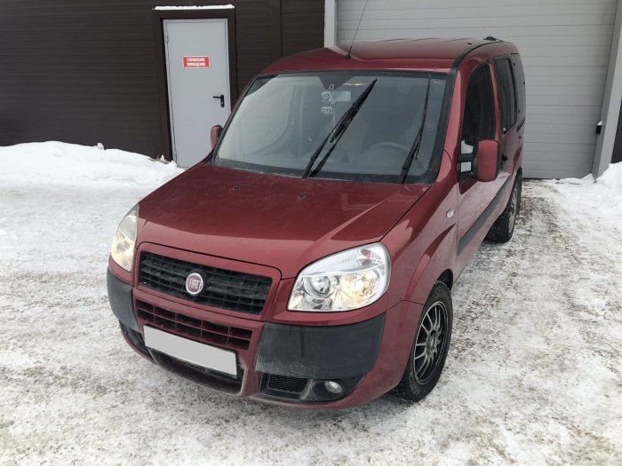 Установка ГБО на Fiat Doblo 2011г., ГБО 4 поколения, пропан LANDIRENZO (Италия), двигатель 1.4л. 4 цилиндра