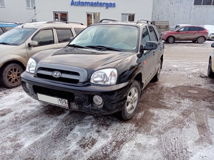 Установка ГБО на Hyundai Santa Fe Classic 2009г., ГБО 4 поколения, пропан DIGITRONIC (Италия), двигатель 2.6л. 6 цилиндров